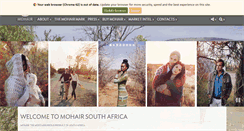 Desktop Screenshot of mohair.co.za